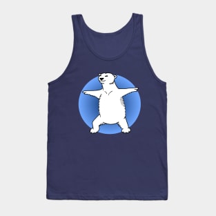 Polar Bear Yoga Pose Tank Top